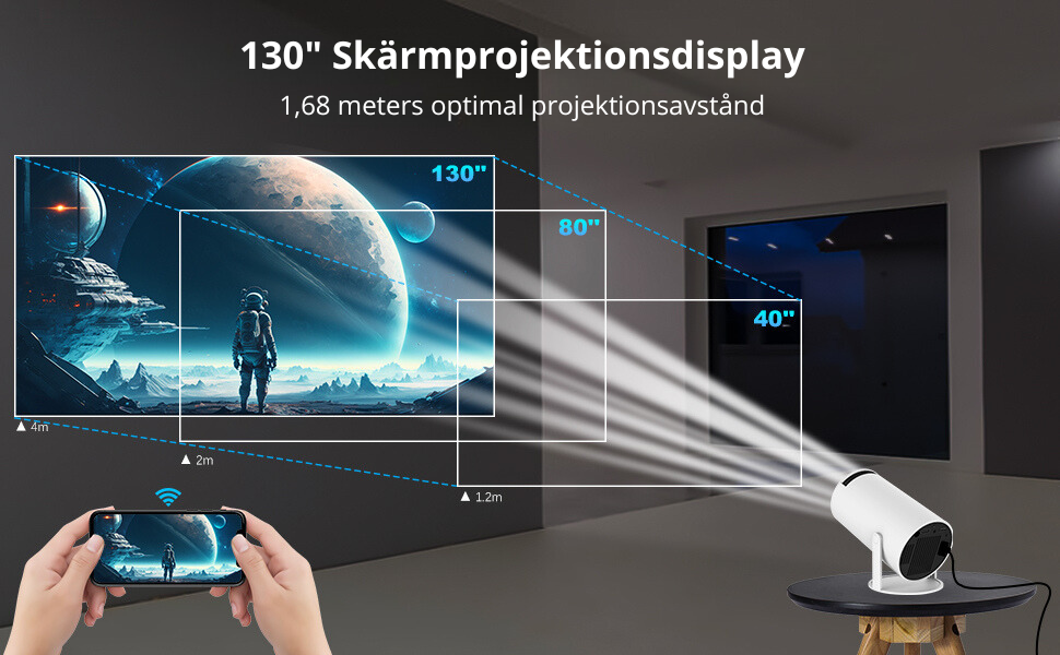Home HD Projektor Bluetooth Portabel Mini 4K Mini Telefon Y5S Hemmabio Projektor