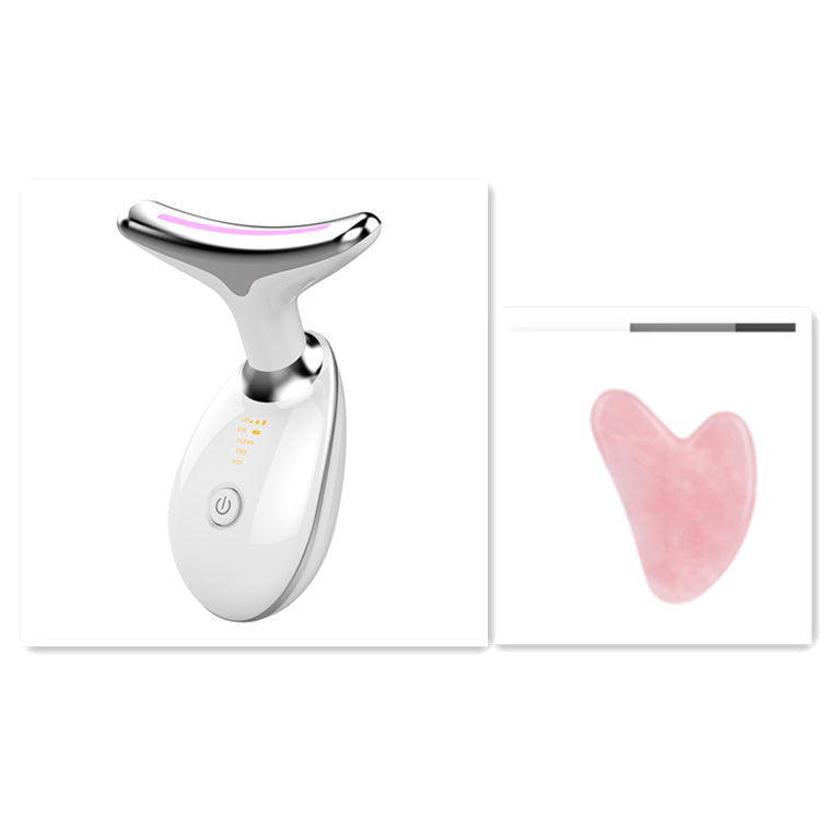 Nacklyft & uppstramande massager – Elektrisk mikrostötsapparat mot rynkor