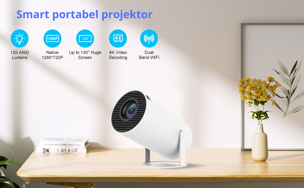 Home HD Projektor Bluetooth Portabel Mini 4K Mini Telefon Y5S Hemmabio Projektor