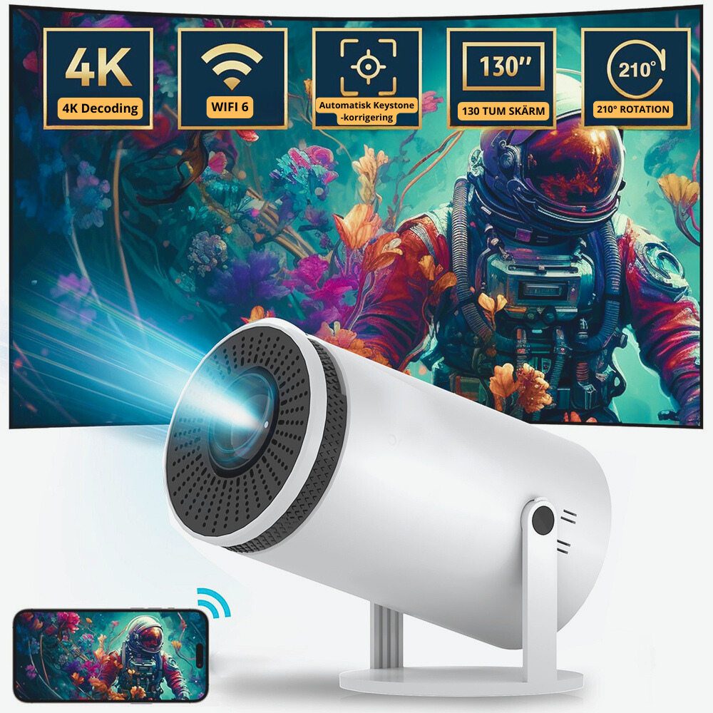 Home HD Projektor Bluetooth Portabel Mini 4K Mini Telefon Y5S Hemmabio Projektor