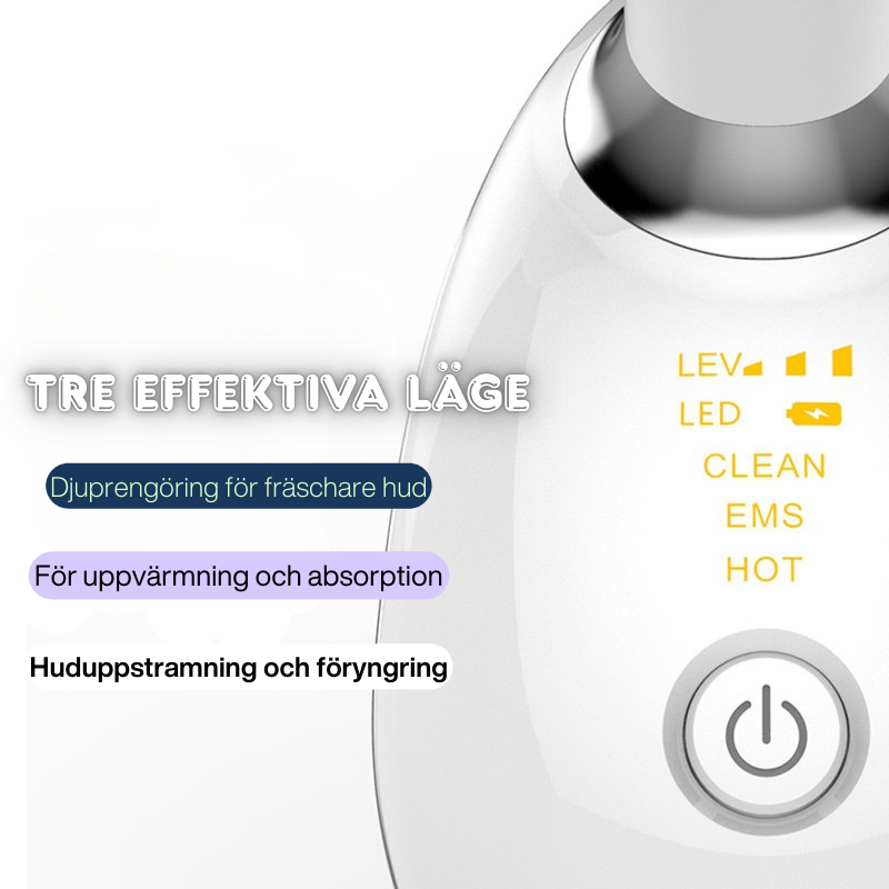 Nacklyft & uppstramande massager – Elektrisk mikrostötsapparat mot rynkor