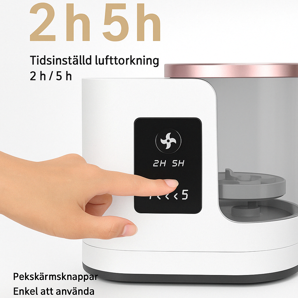Elektrisk-automatiskt rengöringsställ för make‑up‑borstar