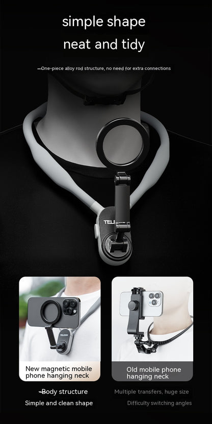 Silikon magnetsfäste för mobiltelefon för hals – med MagSafe magnet
