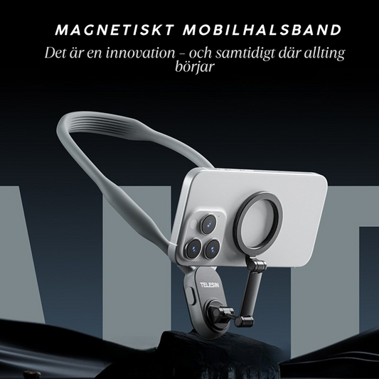 Silikon magnetsfäste för mobiltelefon för hals – med MagSafe magnet