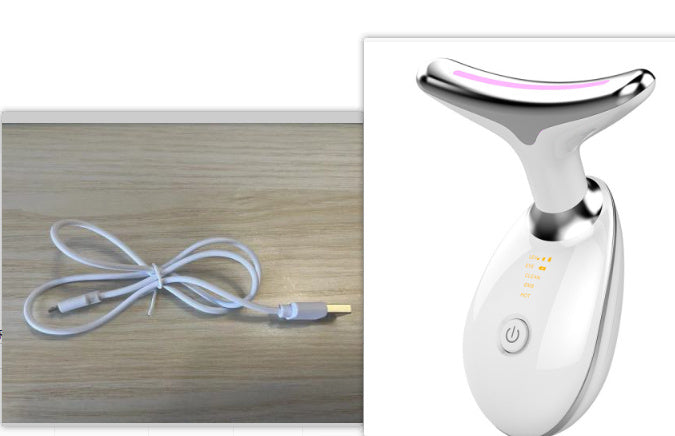 Nacklyft & uppstramande massager – Elektrisk mikrostötsapparat mot rynkor