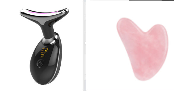 Nacklyft & uppstramande massager – Elektrisk mikrostötsapparat mot rynkor