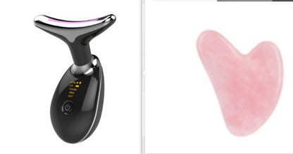Nacklyft & uppstramande massager – Elektrisk mikrostötsapparat mot rynkor