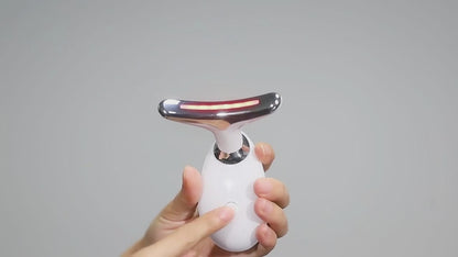 Nacklyft & uppstramande massager – Elektrisk mikrostötsapparat mot rynkor