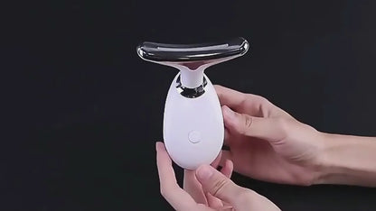 Nacklyft & uppstramande massager – Elektrisk mikrostötsapparat mot rynkor